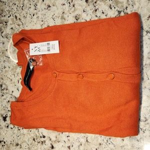 NWT set of 2 NY&Co Cardigans Quarter Sleeve V and Scoop Neck Large Petite NEW